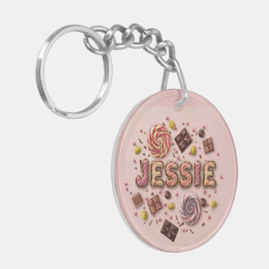 Jessie naam sleutelhanger (Voorkant Links)