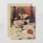 Jessie Wilcox Smith Child Wrapping Cadeaus Postc Briefkaart (Voorkant / Achterkant)
