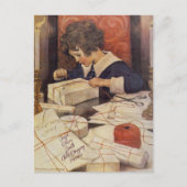 Jessie Wilcox Smith Child Wrapping Cadeaus Postc Briefkaart (Voorkant)