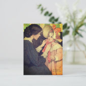 Jessie Wilcox Smith "Het Roze Mutje" Briefkaart (Staand voorkant)