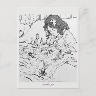 Jessie Wilcox Smith Papieren Poppen Kleur Me Briefkaart