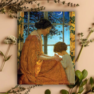 Jessie Wilcox Smith Vintage Moederdagkaart Feestdagen Kaart