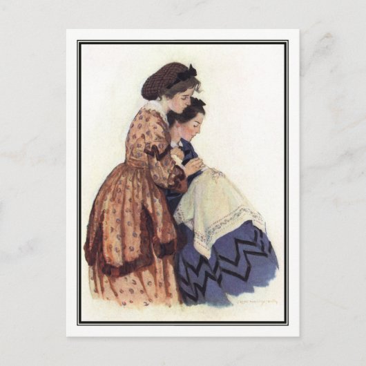 Jessie Willcox Smith - Jo en Beth Briefkaart (Voorkant)