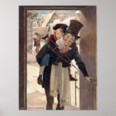 Jessie Willcox Smith - Tiny Tim op kerstdag Poster (Voorkant)
