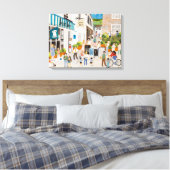 Jessies Dairy in Mousehole Canvas Afdruk (Insitu (Slaapkamer))