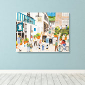 Jessies Dairy in Mousehole Canvas Afdruk (Insitu (Houten vloer))
