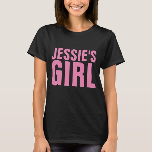 JESSIE'S GIRL BLACK 80s T-SHIRTS (Voorkant)
