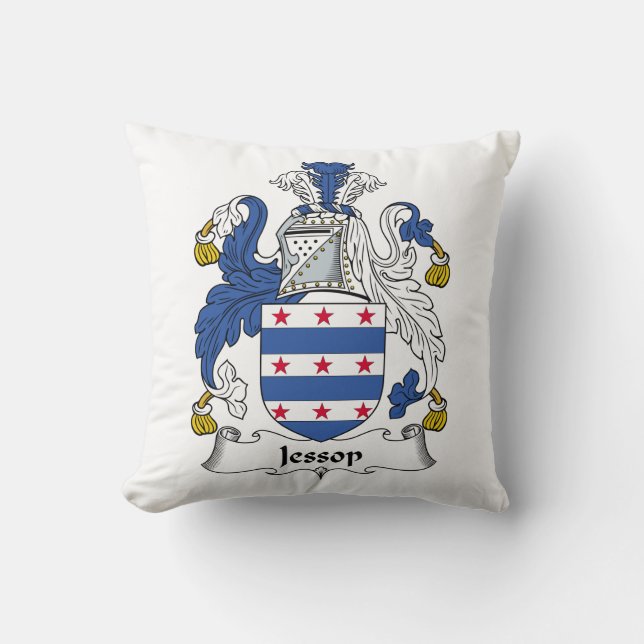 Jessop Family Crest Kussen (Voorkant)