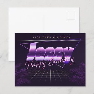 Jessy Nom Prénom Anniversaire de la carte postale