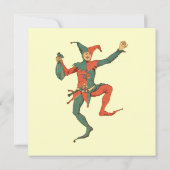 Jester Birthday Party Kaart (Achterkant)