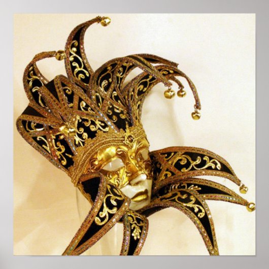 JESTER CARNIVAL MASK POSTER (Voorkant)