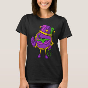 Jester Donut Masquerade Masker Mardi Gras Carnival T-shirt