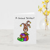 Jester Husband Appreciation Day Card Kaart (Gele Bloem)