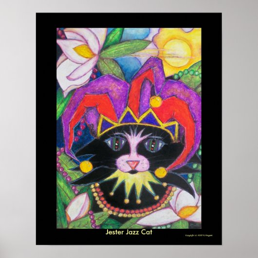 Jester Jazz Cat Poster (Voorkant)