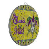 Jester Mask Mardi Gras Harlequin Dartbord (Voorkant Links)