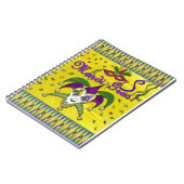 Jester Mask Mardi Gras Harlequin Notitieboek (Linkerzijde)