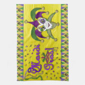 Jester Mask Mardi Gras Harlequin Theedoek (Verticaal)