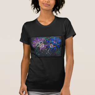 Jester-maskers voor comedy/tragedie t-shirt