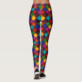 Jester Pants. Multicolor Patchwork-patroon Leggings (Achterkant)