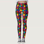 Jester Pants. Multicolor Patchwork-patroon Leggings (Voorkant)