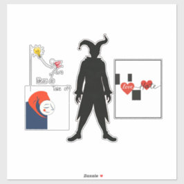 Jester Patch Sticker
