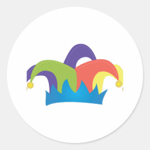 Jester Pet Ronde Sticker