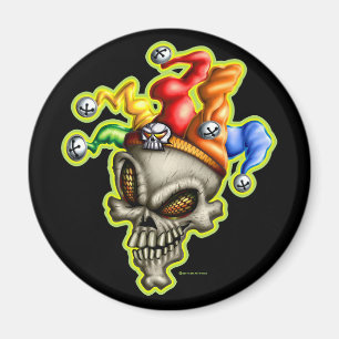 Jester Skull Magnet Magneet