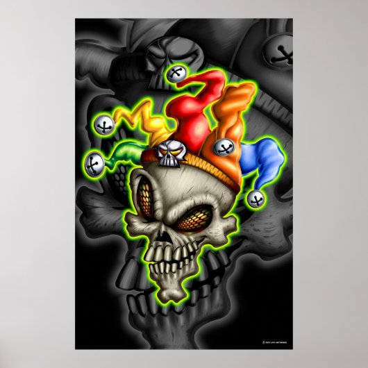 Jester Skull (Poster) Poster (Voorkant)