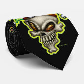 Jester Skull Stropdas (Opgerold)