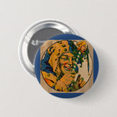 jester uit de jaren twintig ronde button 5,7 cm (Voorkant /achterkant)