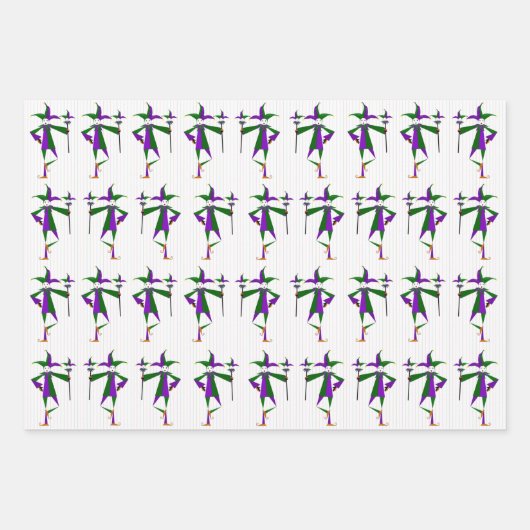 Jester Wrapping Paper Sheets (Voorkant)