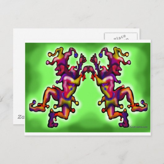 Jesters Briefkaart (Voorkant / Achterkant)