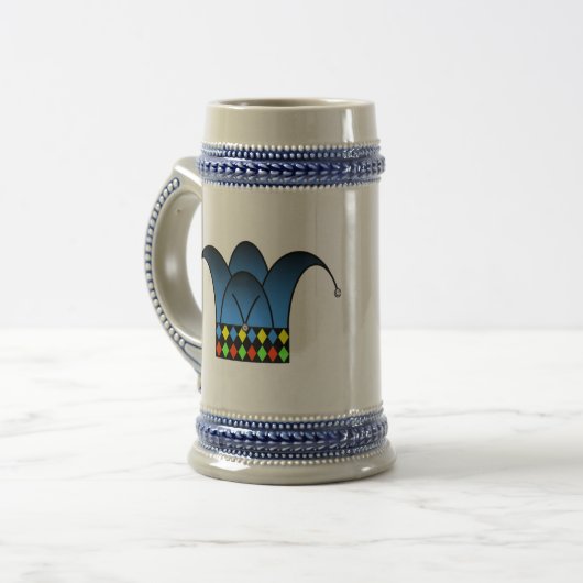 Jester's Modern Stein (kleur) Bierpul (Voorkant links)