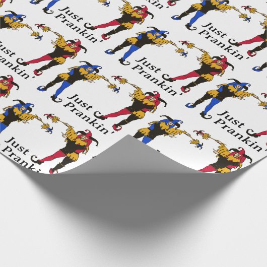 Jester's Prank April Fool's Day Cadeaupapier (Hoek)