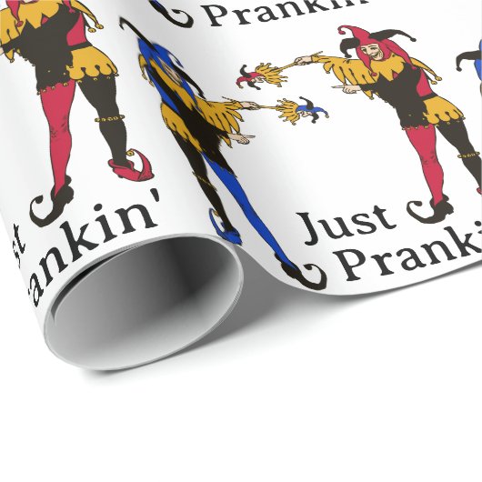 Jester's Prank April Fool's Day Cadeaupapier (Rol Hoek)
