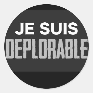 JeSuisTe betreuren Ronde Sticker