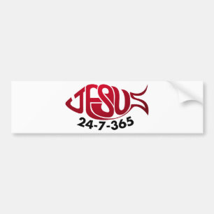 Jesus24-7-365 Bumpersticker