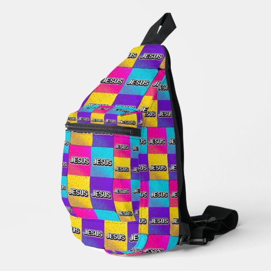 JESUS - 4 Square Sling Bag (Rechterhoek)