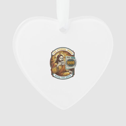 Jésus 9999 Emails Non Lus Boîte de Réception Zéro (devant)