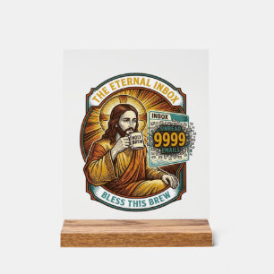 Jésus 9999 Emails Non Lus Boîte de Réception Zéro 