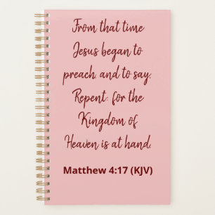 Jésus A Commencé À Prêcher - La Bible Verse Élégan