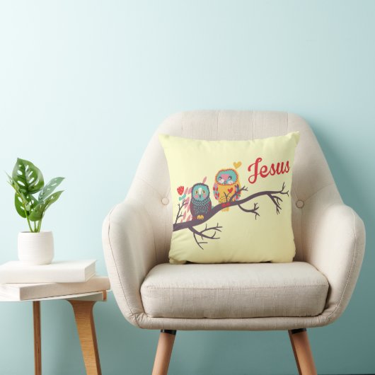 Jésus a inspiré le coussin d'accent (Chaise)