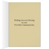 Jésus à la Dernière Cène Première Carte de Communi (Intérieur (Droit))