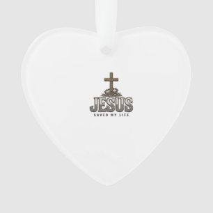 Jésus a sauvé ma vie Gravure vintage Design chréti