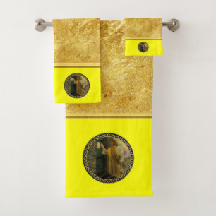 Jésus à votre feuille d'or de porte avec la