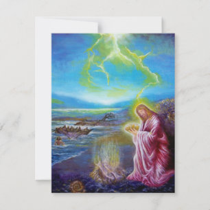 JESUS AAN DE KUST VAN DE ZEE , Johannes 21 Kaart