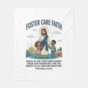 Jesus Adoptie Pleegzorg Grafische T-shirt Christel Fleece Deken