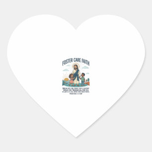Jesus Adoptie Pleegzorg Grafische T-shirt Christel Hart Sticker