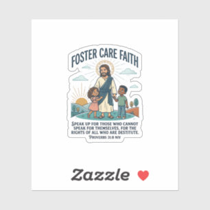 Jesus Adoptie Pleegzorg Grafische T-shirt Christel Sticker