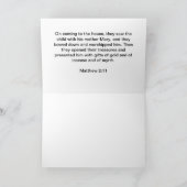 Jésus adorant dans la carte de Noël stable (Intérieur)